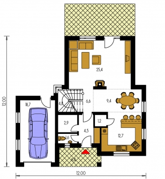 Floor plan of ground floor - PREMIUM 231